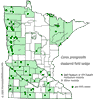 Minnesota county distribution map