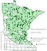 Minnesota county distribution map