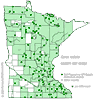 Minnesota county distribution map