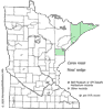 Minnesota county distribution map