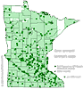 Minnesota county distribution map