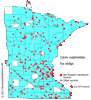 Minnesota county distribution map