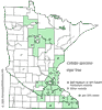 Minnesota county distribution map