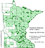 Minnesota county distribution map