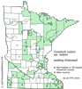 Minnesota county distribution map