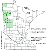 Minnesota county distribution map