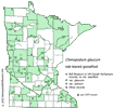 Minnesota county distribution map