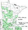Minnesota county distribution map