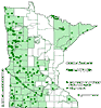 Minnesota county distribution map