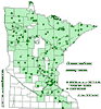 Minnesota county distribution map