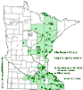 Minnesota county distribution map