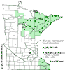 Minnesota county distribution map
