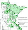 Minnesota county distribution map