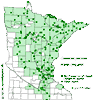 Minnesota county distribution map