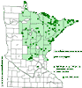 Minnesota county distribution map