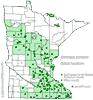 Minnesota county distribution map