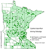 Minnesota county distribution map