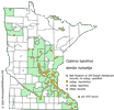 Minnesota county distribution map