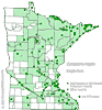 Minnesota county distribution map