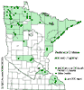 Minnesota county distribution map