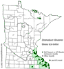 Minnesota county distribution map