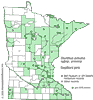 Minnesota county distribution map