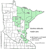 Minnesota county distribution map
