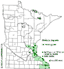 Minnesota county distribution map