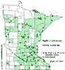 Minnesota county distribution map