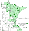 Minnesota county distribution map