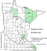 Minnesota county distribution map