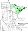 Minnesota county distribution map