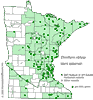 Minnesota county distribution map