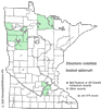 Minnesota county distribution map