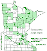 Minnesota county distribution map