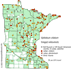 Minnesota county distribution map