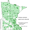 Minnesota county distribution map
