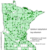 Minnesota county distribution map