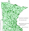 Minnesota county distribution map