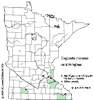Minnesota county distribution map