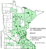 Minnesota county distribution map