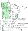 Minnesota county distribution map