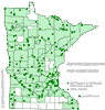 Minnesota county distribution map