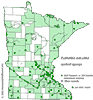 Minnesota county distribution map