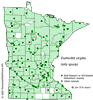 Minnesota county distribution map