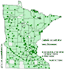 Minnesota county distribution map