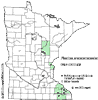 Minnesota county distribution map