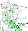 Minnesota county distribution map