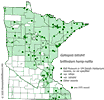 Minnesota county distribution map