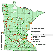 Minnesota county distribution map